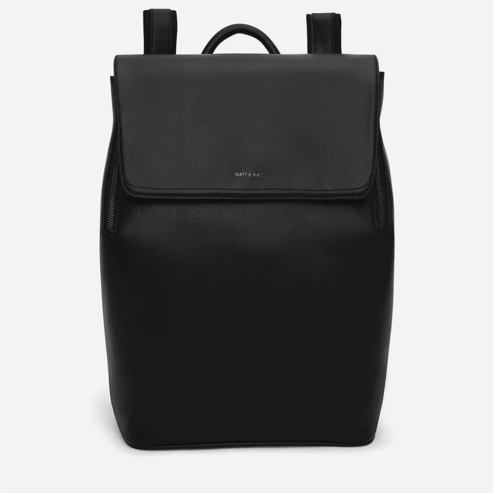 Matt & Nat black full size Fabi backpack
